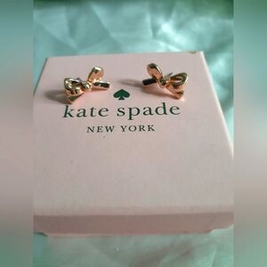 Kate Spade Bow Earrings In Rose Gold